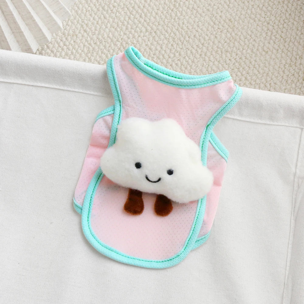 Cool vest cloud decoration