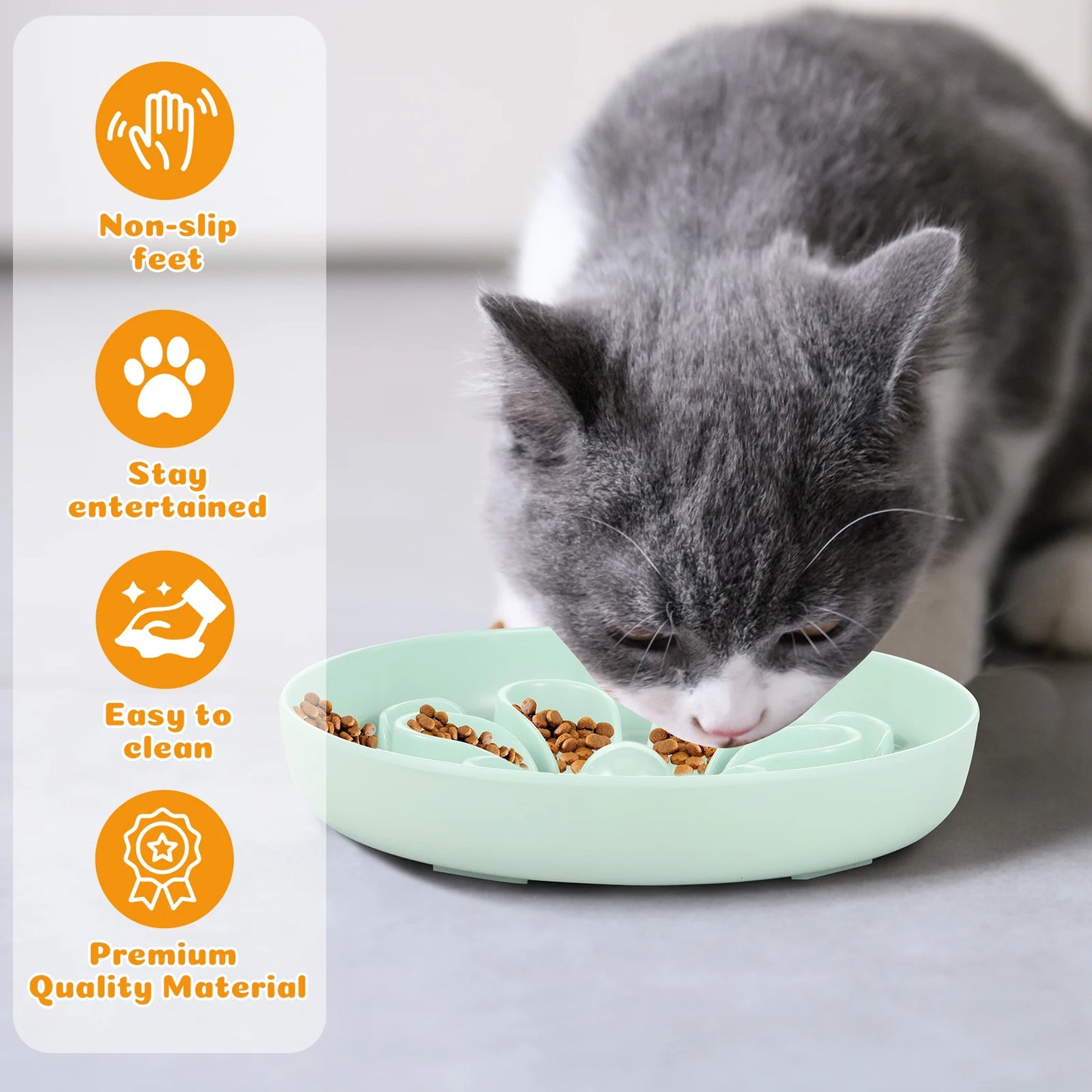 Flower Slow Feeder Pet Bowl