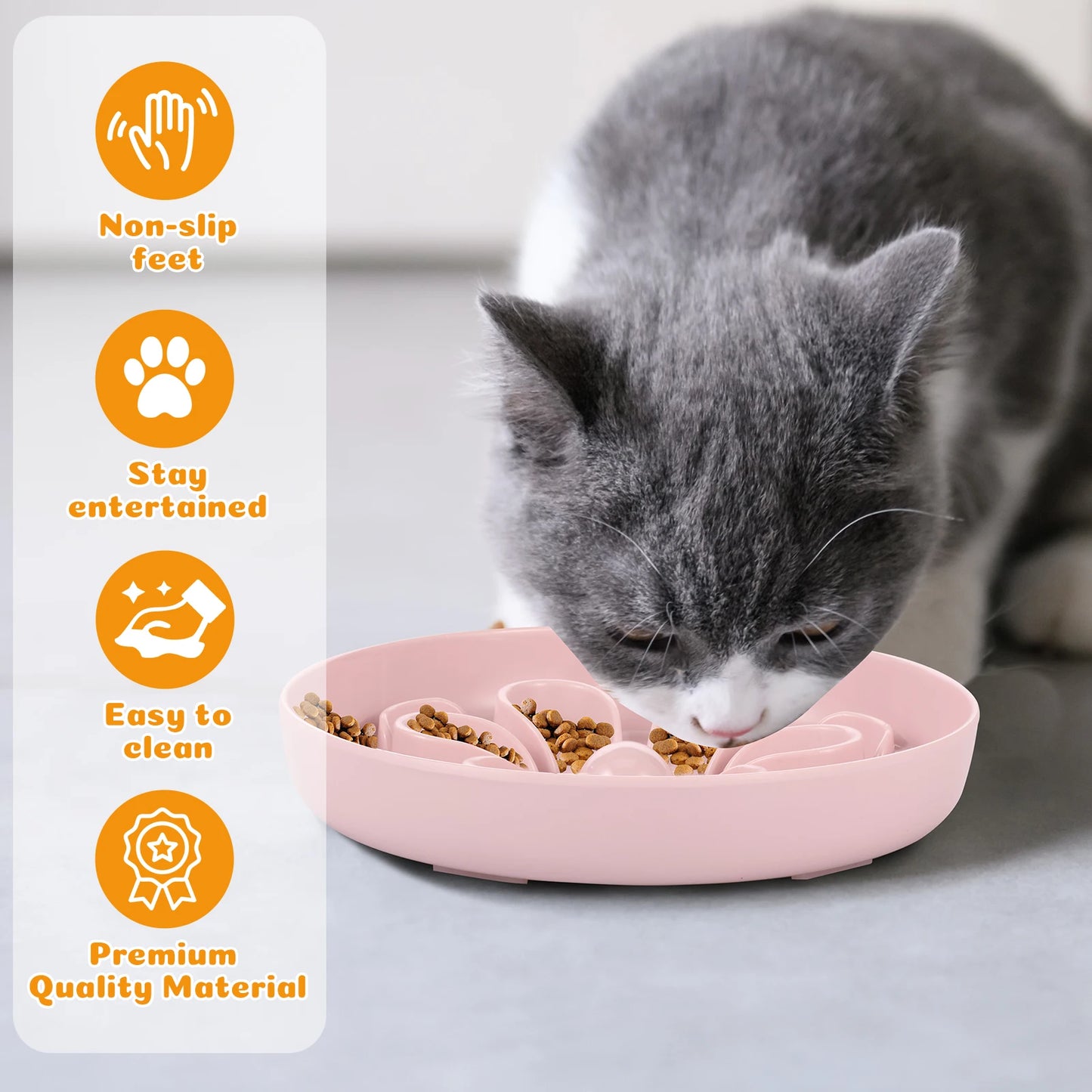 Flower Slow Feeder Pet Bowl
