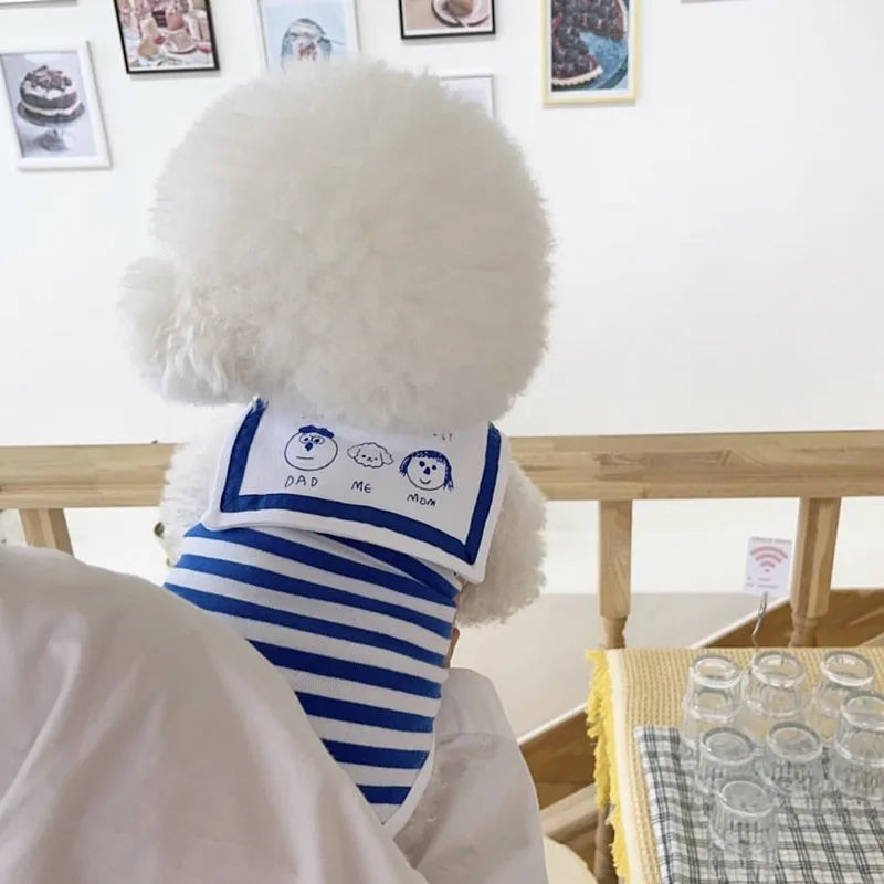 Striped Summer Vest for Small Dogs