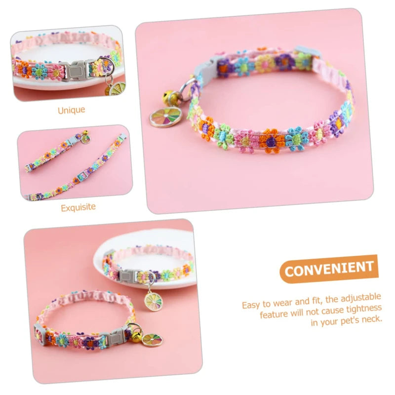Colorful Lace Kitten Collar