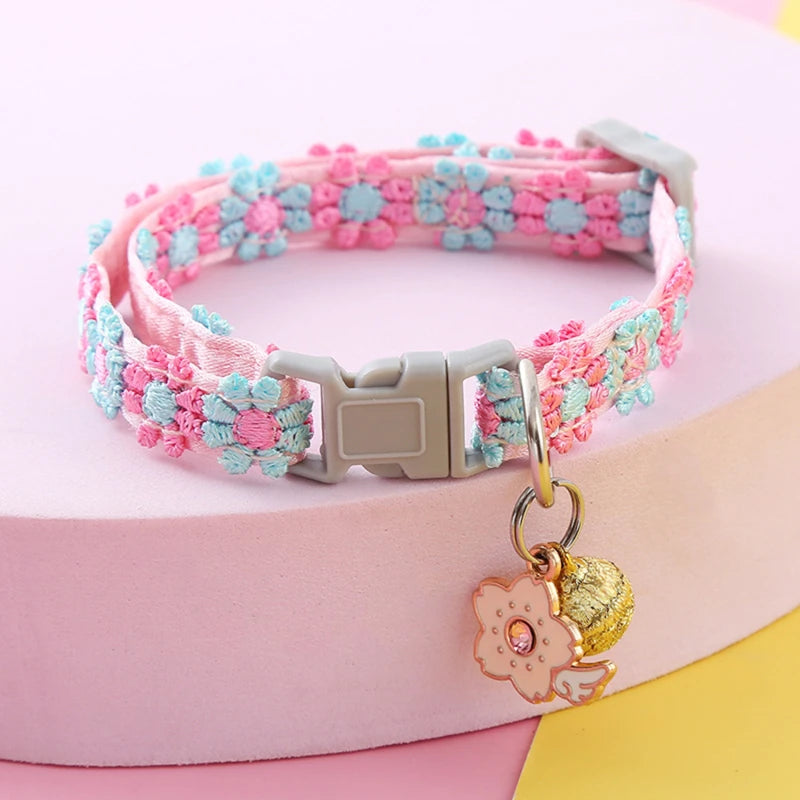 Colorful Lace Kitten Collar