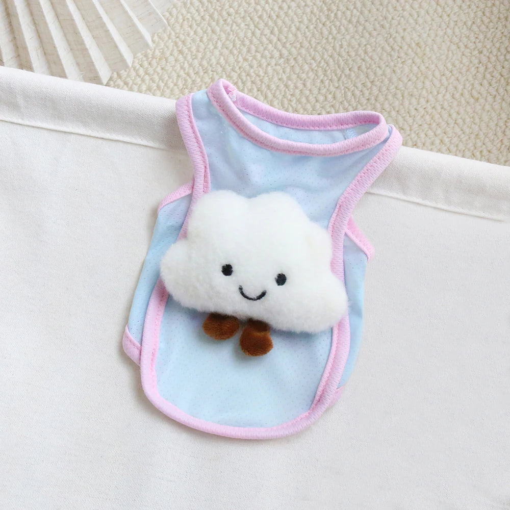 Cool vest cloud decoration
