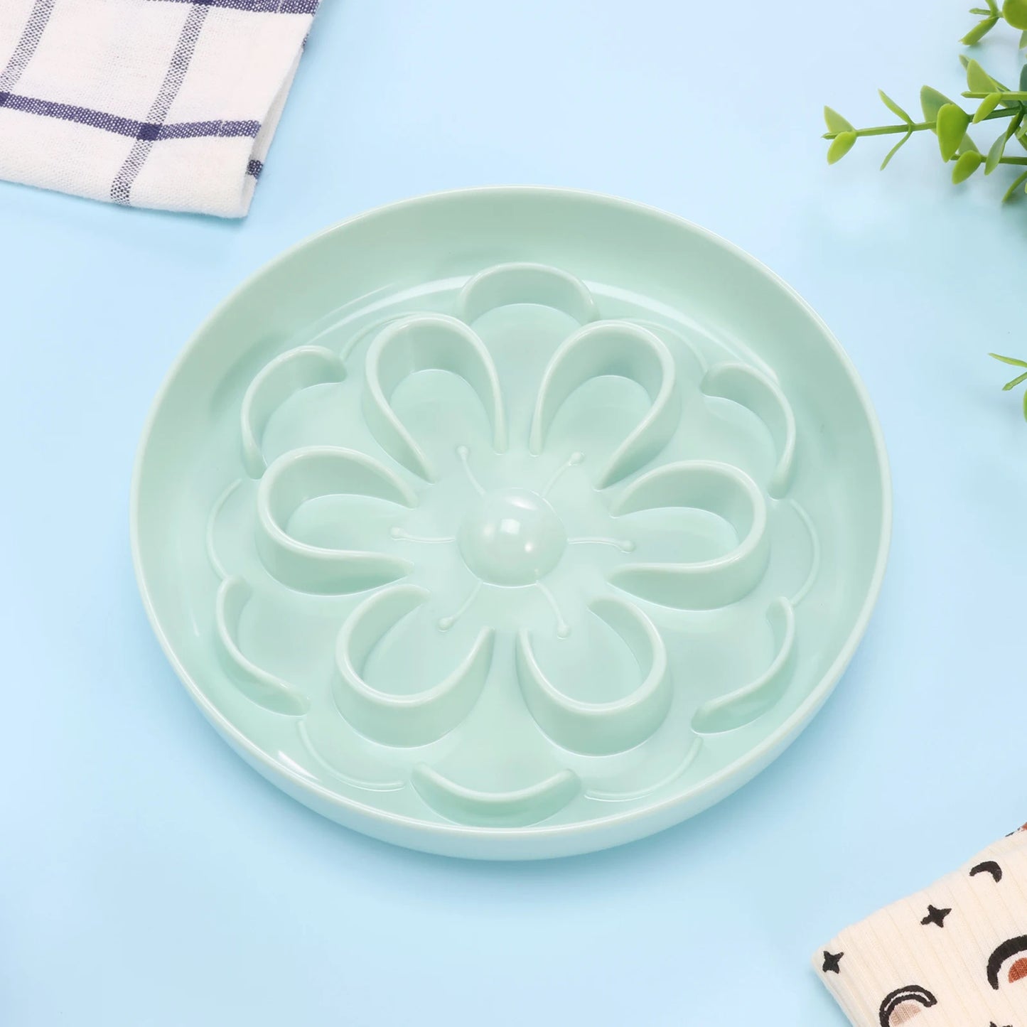 Flower Slow Feeder Pet Bowl