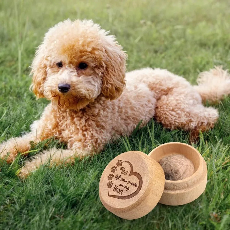 Wooden Pet Memorial Box