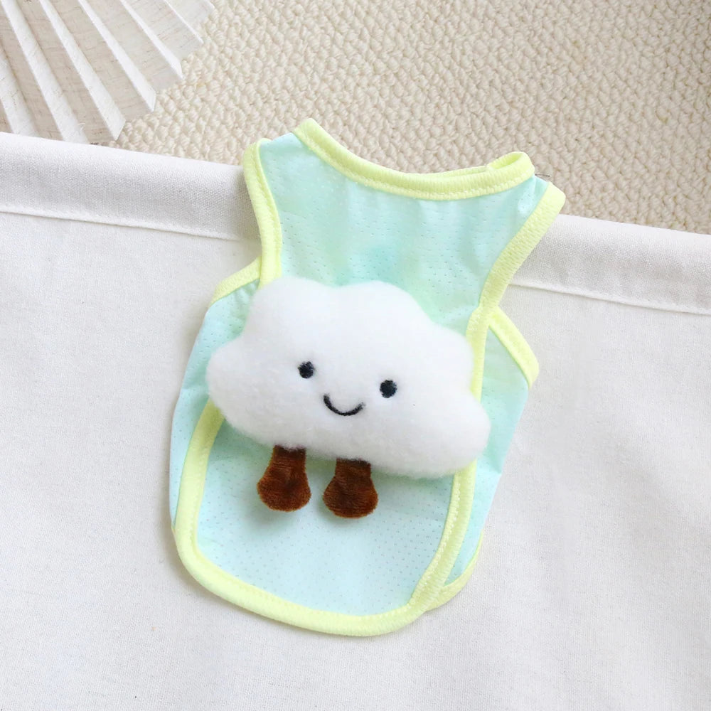 Cool vest cloud decoration
