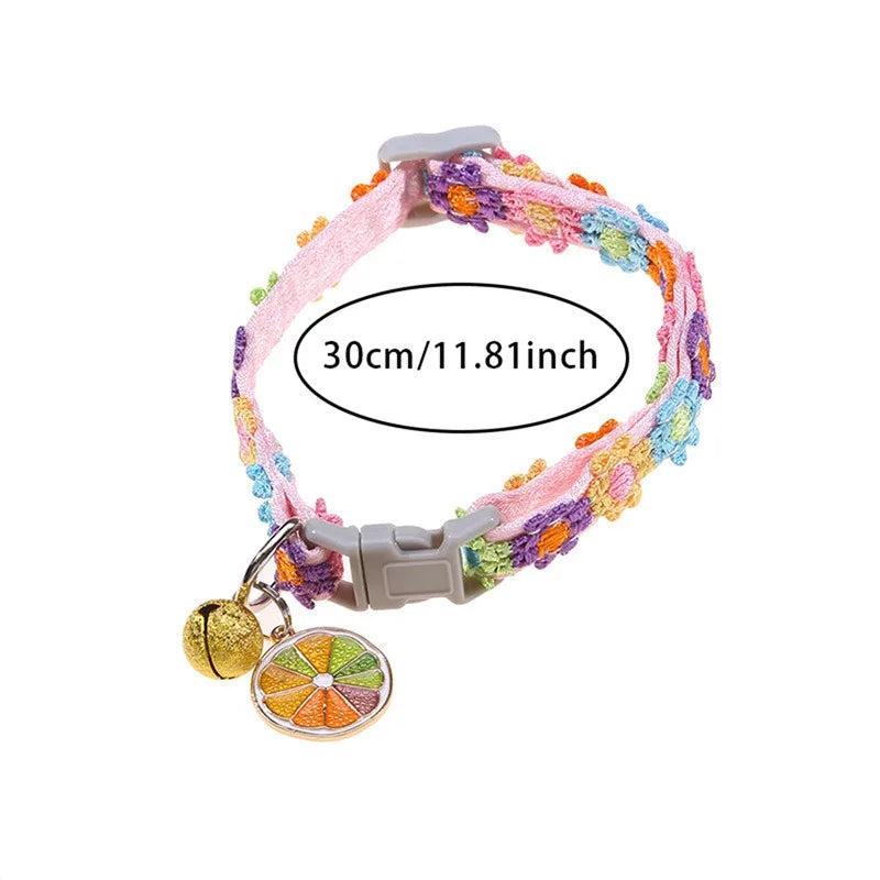 Colorful Lace Kitten Collar