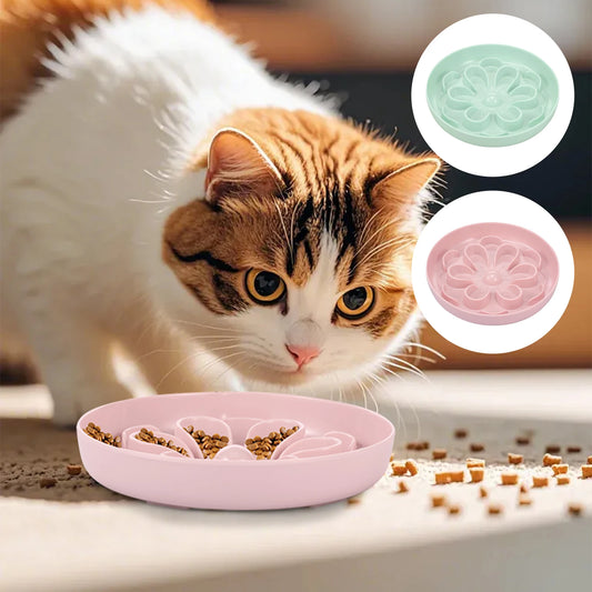 Flower Slow Feeder Pet Bowl