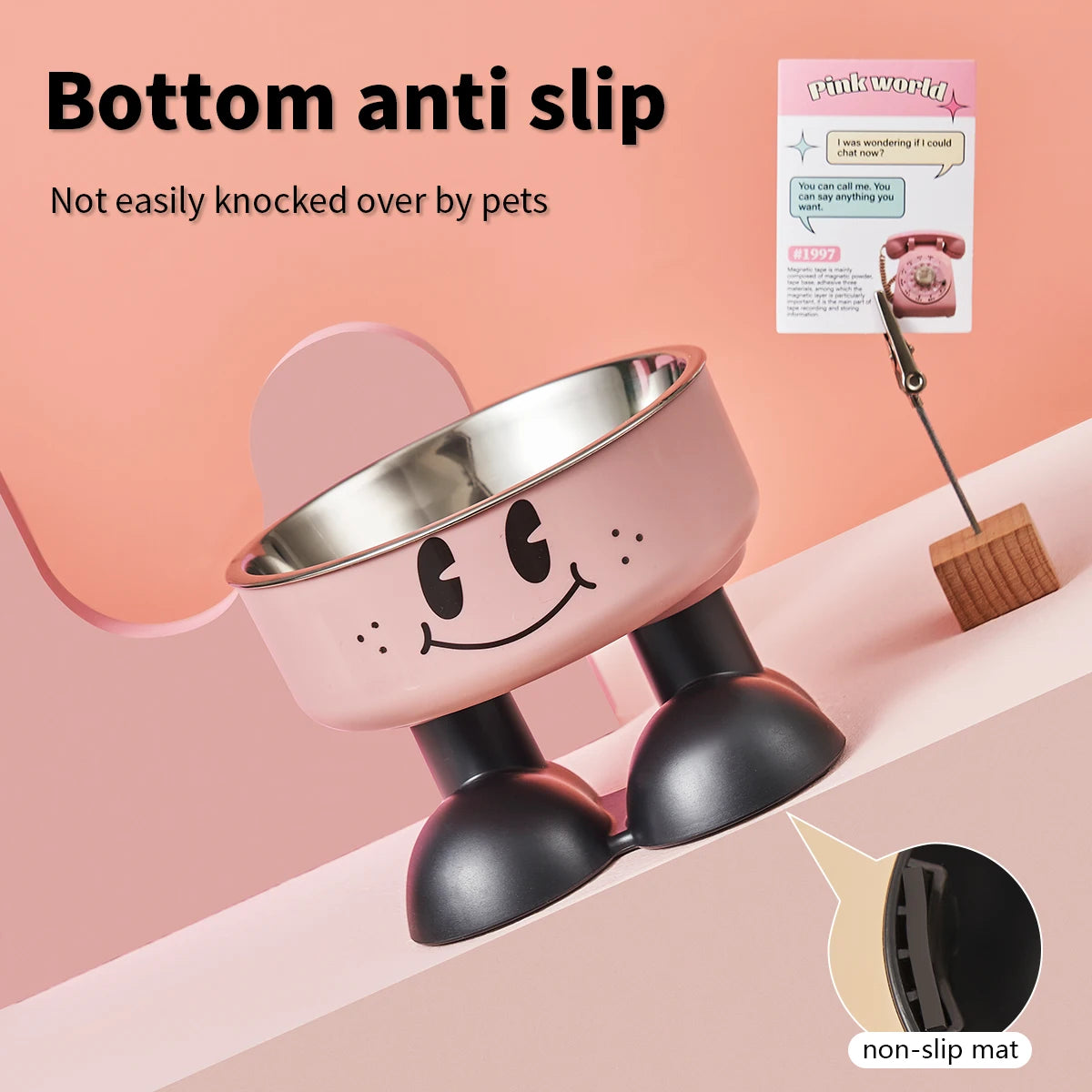 High-Leg Pet Bowl Neck-Friendly