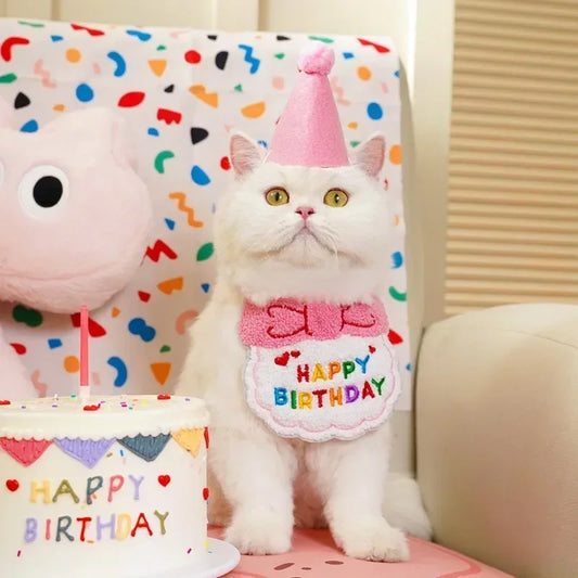 Pet Birthday Hat & Bib