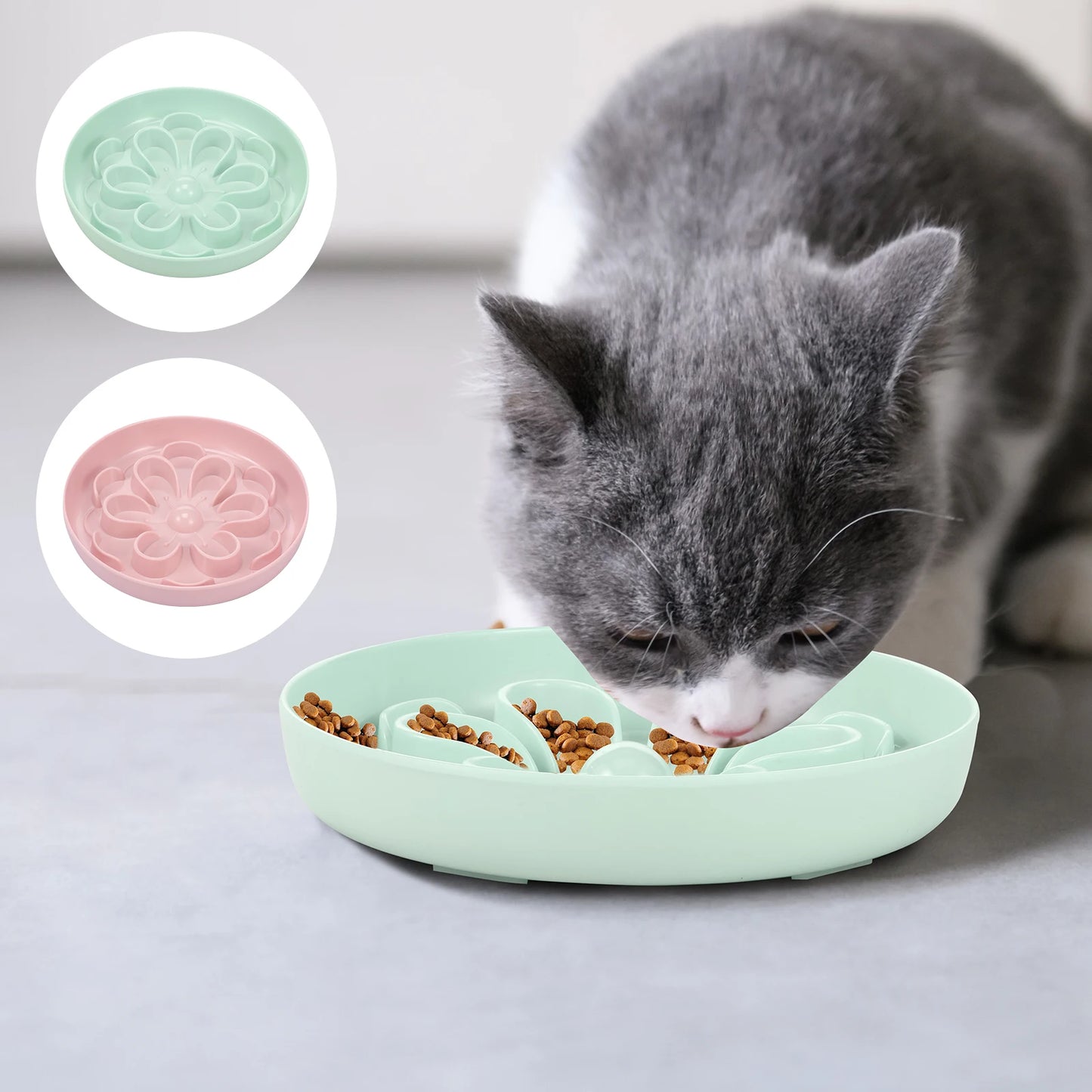 Flower Slow Feeder Pet Bowl